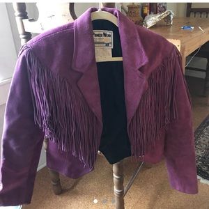 Vintage Fringe Suede Jacket